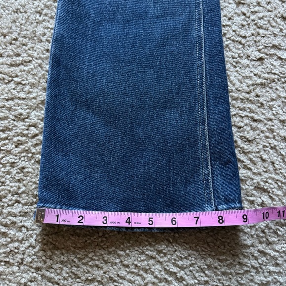 Free People We the Free Sabine Slim Straight Jeans Sz 30 HIBERNATE Blue NWT - Picture 14 of 16